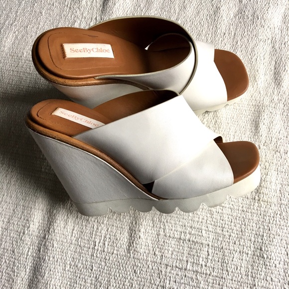 See By Chloe Shoes - See by Chloe Tiny Chunky Leather Mule Sandal
